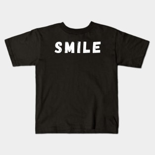 Smile - White Kids T-Shirt
